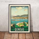 Poster di viaggio di Ginevra: Genève CFF, 1926 