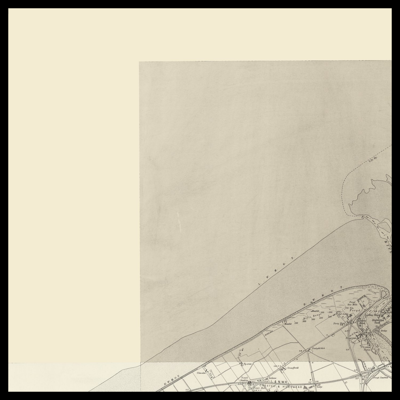 An old Ordnance Survey map of Rhyl