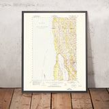 Old Map of Torch Lake, Michigan by USGS, 1954 – Grand Traverse Bay, Bellaire & Alden