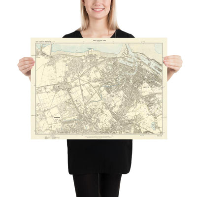 Personalised Old Map of Wigan