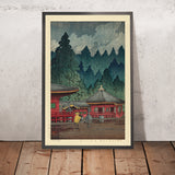 Futatsu-Halle in Nikko von Hasui Kawase 1935 