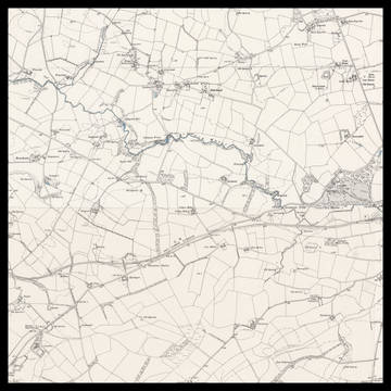 Une ancienne carte Ordnance Survey d&