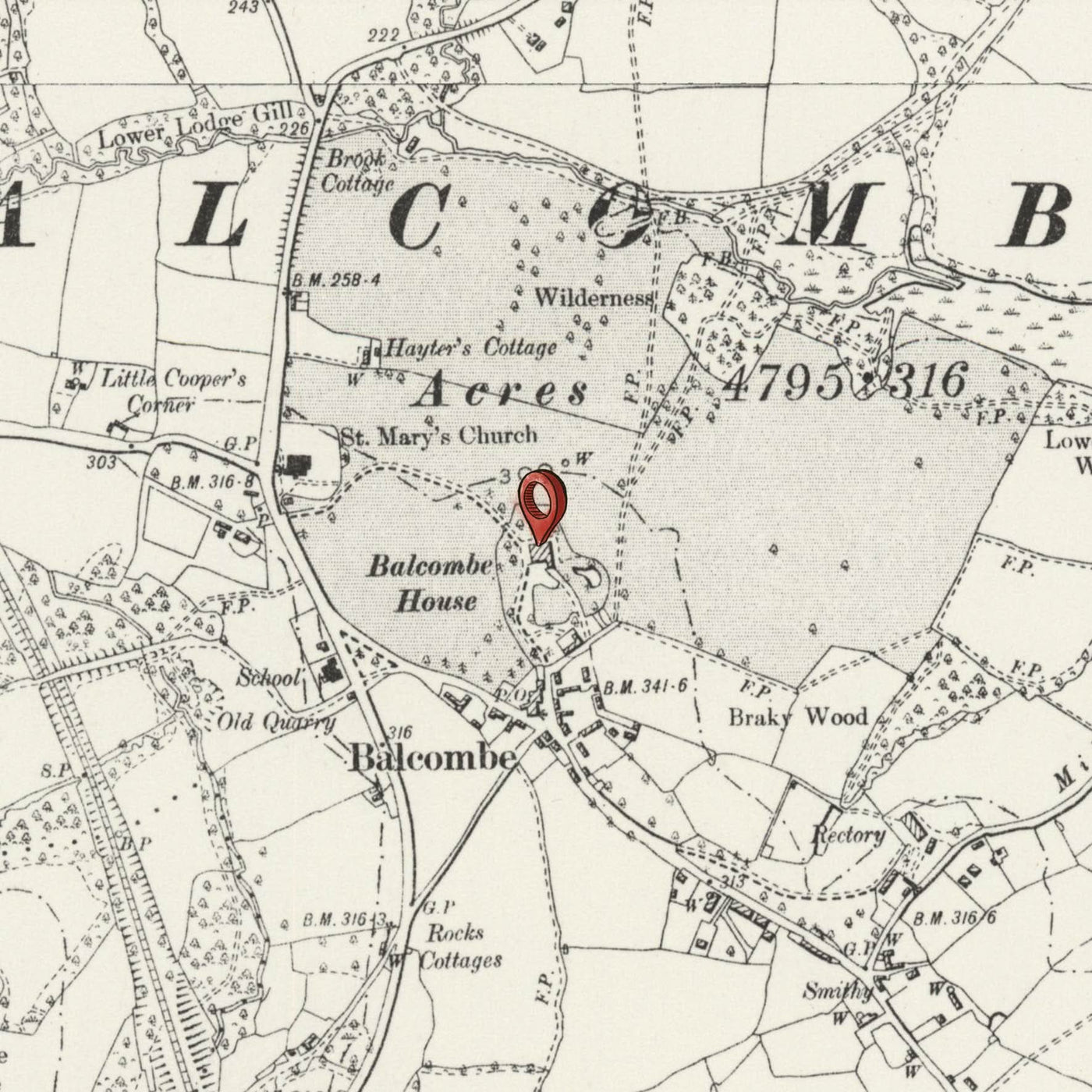 Personalised Old Map of Sydenham