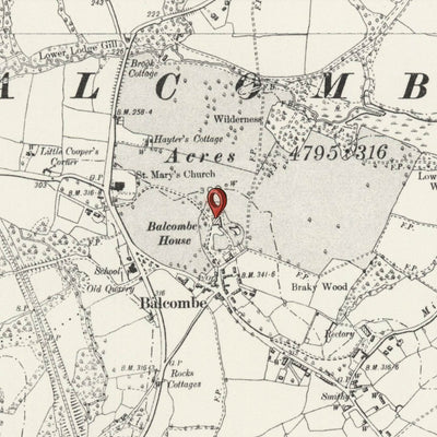 Personalised Old Map of Sydenham