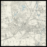 Personalised Old Map of Wimbledon