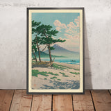 Pins à la plage de Miho par Hasui Kawase, 1935 