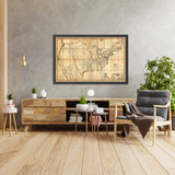 First Large Map of the USA by Melish, 1816: Great Lakes, Mississippi, Missouri, Rockies, West Indies inset