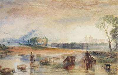 Sunset and Moonrise by Turner, 1822
