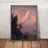 Sunrise on the Matterhorn by Albert Bierstadt, 1875