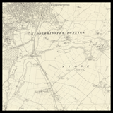 Carte ancienne personnalisée de Kidderminster 