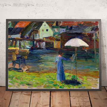 A framed image of 
