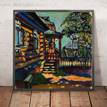 A framed image of 