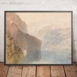 Chapelle de Tell, lac des Quatre-Cantons par Turner, 1841 