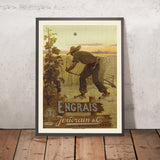 France Travel Poster: Engrais Joudrain & Cie by Frédéric Hugo d’Alesi, 1900