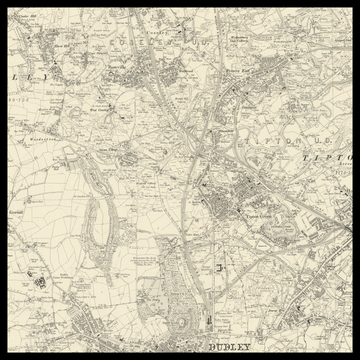 An old Ordnance Survey map of Tipton