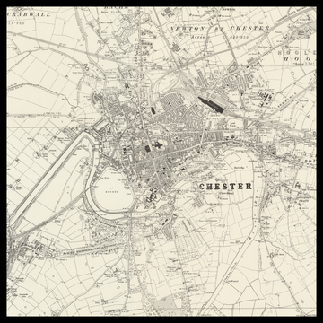 An old Ordnance Survey map of Chester