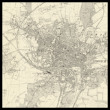 Personalised Old Map of Ipswich