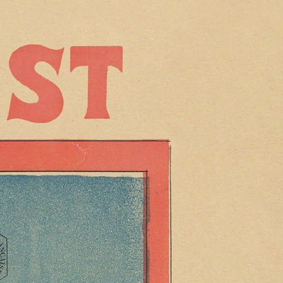 Villerville Travel Poster: Chemin de Fer de l’Ouest by Imp. Camis, 1890