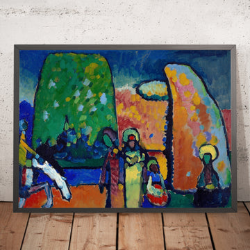 A framed image of 