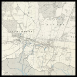 Mappa Antica Personalizzata di Havant 