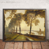Mortlake Terrace mit Blick auf die Themse in London von Turner, 1827 