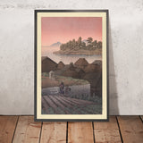 Schöner Morgen und Bauernhofdorf von Hasui Kawase, 1937 