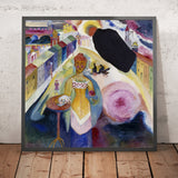 Lady in Moscow by Wassily Kandinsky, 1912