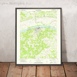 Old Map of Hermann, Missouri by USGS, 1974 – Missouri River & Gasconade River