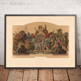 The Beer Drinkers of All Times Vintage Beer Poster, 1883