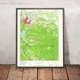 Old Map of Los Gatos, California by USGS, 1953 – Monte Sereno, Lexington Reservoir & Mount Umunhum