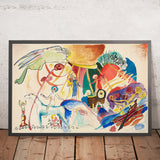 Draft for All Saints II (composition with saints) by Wassily Kandinsky, 1911