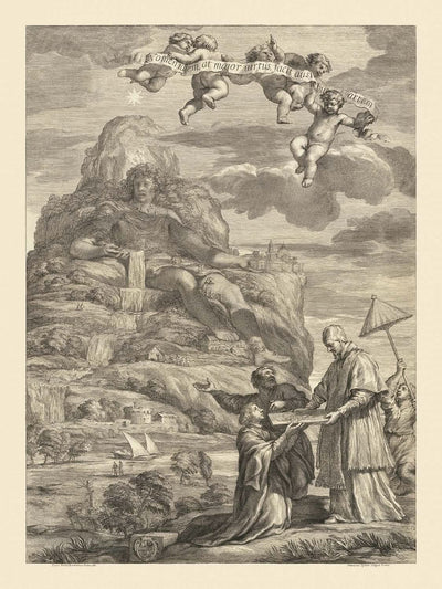 Berg Athos Alexander der Große von Francois Spierre, 1666