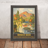 Affiche de voyage de Bâle : Birseck-Bahn par Otto Mähly, 1920 
