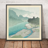 Okutama sous la pluie par Hasui Kawase, 1935 
