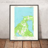 Old Map of Orcas Island, Washington by USGS, 1977 – Eastsound, Rosario & Deer Harbor