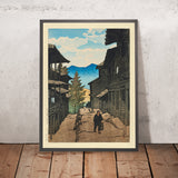 Herbst in Arayu, Shoibara von Hasui Kawase 1935 