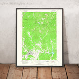 Old Map of Custer, South Dakota by USGS, 1954 – Black Hills, Custer State Park & Harney Peak