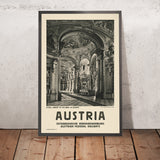 Reiseposter Steiermark: Bibliothek der Abtei Admont von Conrad Fankhauser 