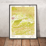 Old Map of Ojai, California, 1952 by USGS – Topa Topa Mountains & Matilija Hot Springs