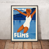 Flims Reiseplakat 