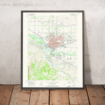 Old Map of Grand Junction, Colorado by USGS, 1962 – Colorado River, Gunnison River & Orchard Mesa
