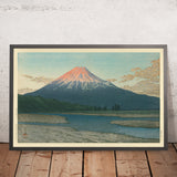 Río Fuji y el monte Fuji de Hasui Kawase, 1935 