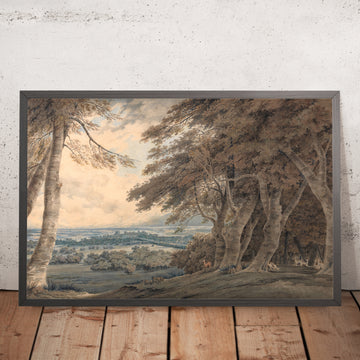 A framed image of Windsor (also known as Windsor Castle) by Turner, 1798