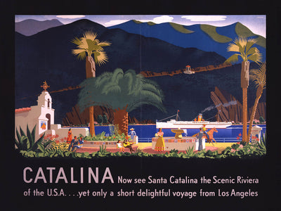 Catalina Island Travel Poster: Now See Santa Catalina by Otis Shepard, 1935