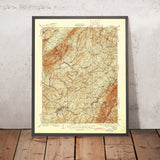 Old Map of Lexington, Virginia by USGS, 1937 – Blacksburg, Fredericksburg & Shenandoah National Park