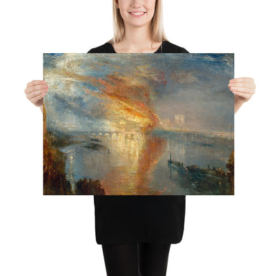 L'incendie des maisons des Lords et des Communes, 16 octobre 1834 par Turner 