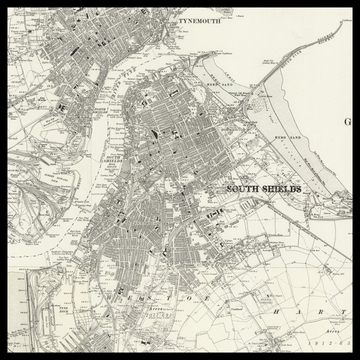 An old Ordnance Survey map of South Shields
