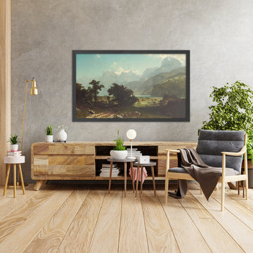 A framed image of 