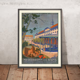 Poster di viaggio di Niederbronn-les-Bains: Chemins de fer d’Alsace et de Lorraine di R. Kister 