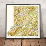 Old Map of Littleton, New Hampshire by USGS, 1935 – Lisbon, Ammonoosuc River & White Mountains